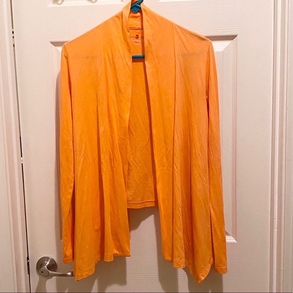NWOT Lilly Pulitzer Peach Open Front Cardigan